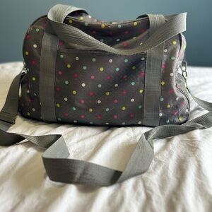 Confetti polka dot thirty one duffle bag